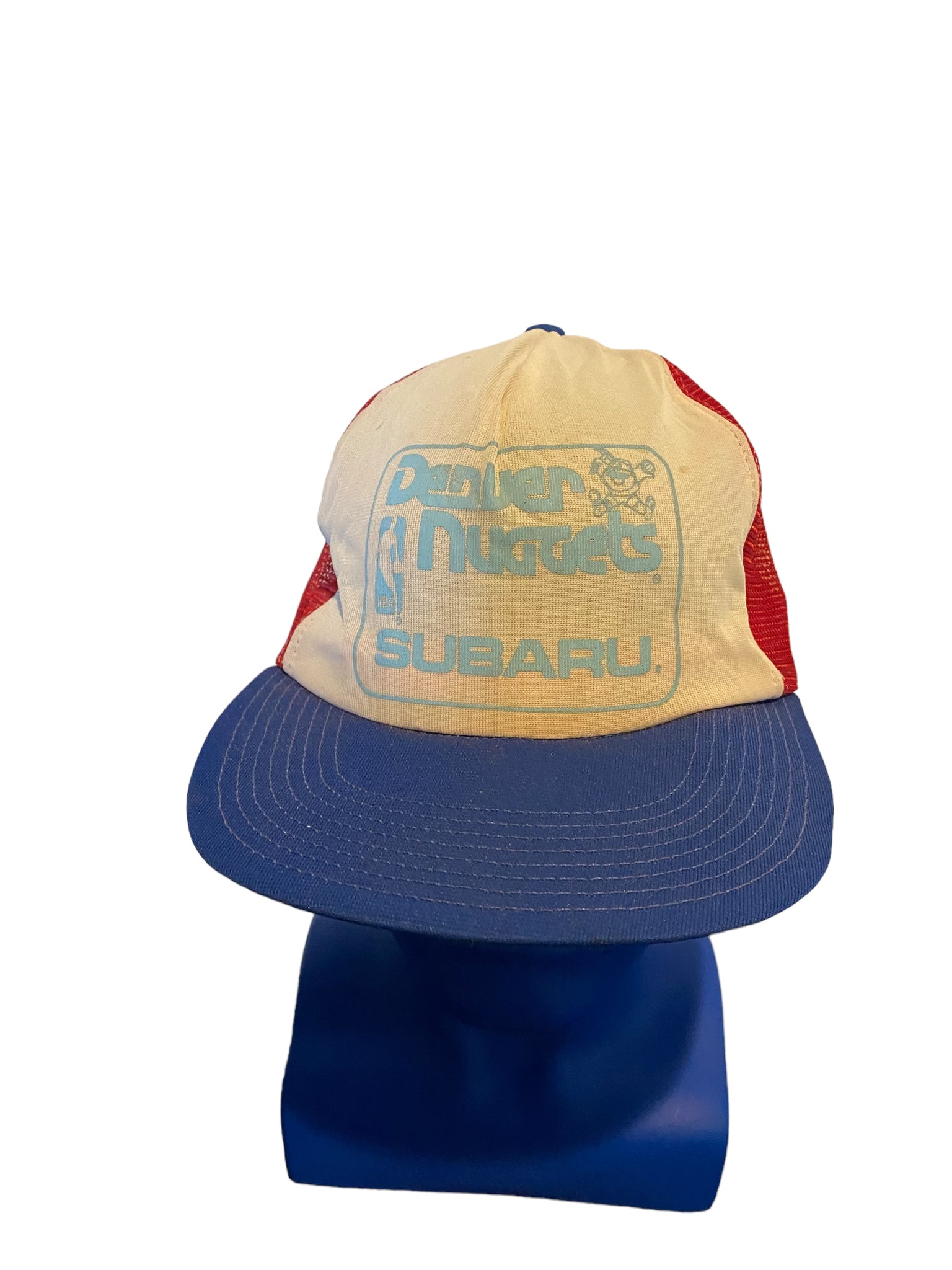 Vintage nba denver nuggets and Subaru trucker hat snapback (read Description)