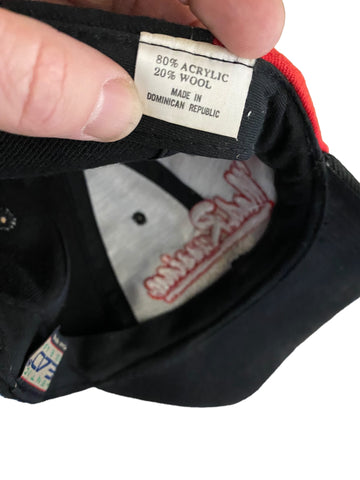 Vintage mad russian golf course embroidered script w dancer on side strap hat