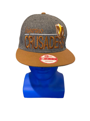 new era 9fifty valparaiso crusaders embroidered script and logo snapback hat