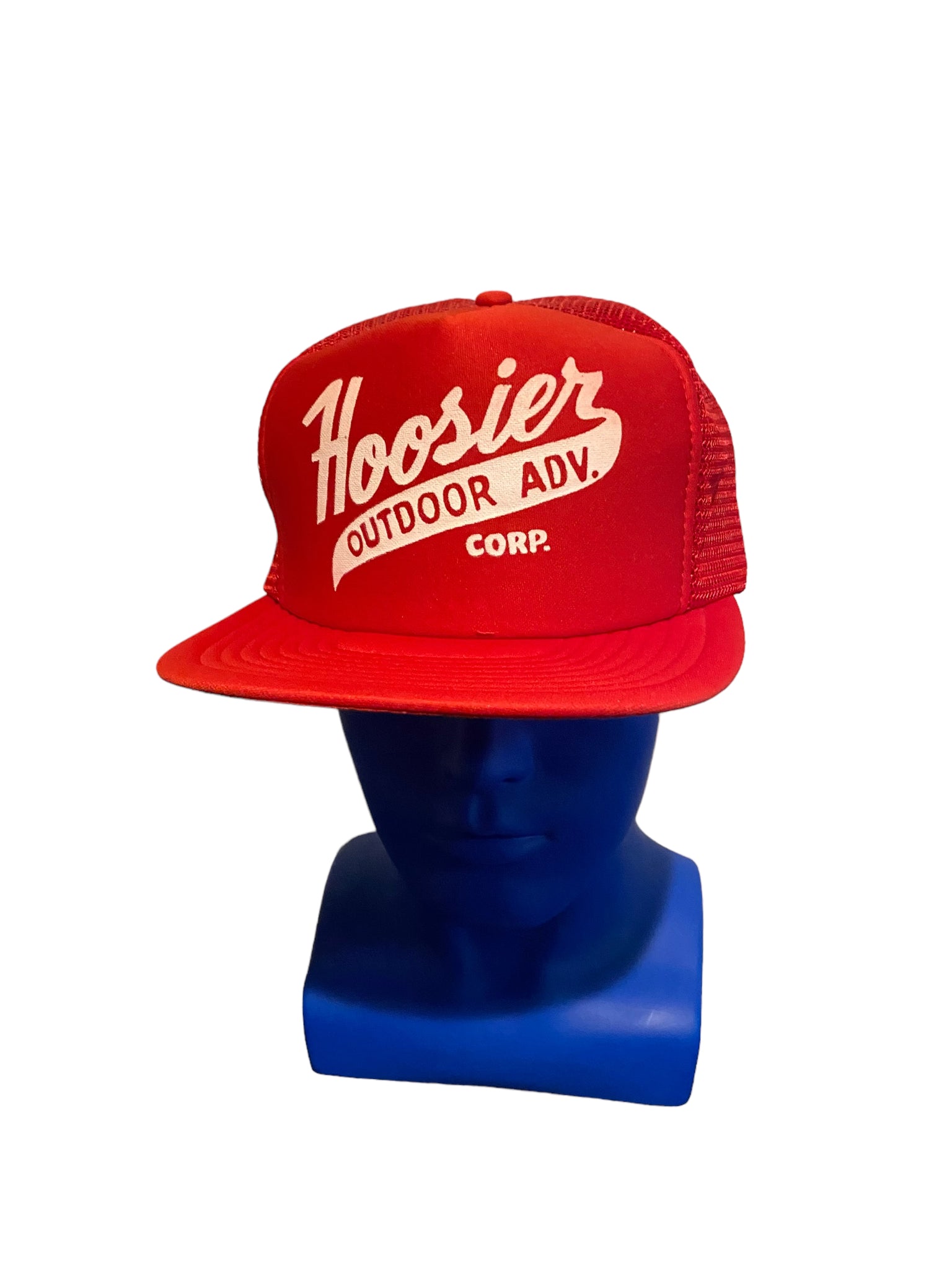 vintage hoosiers outdoor adv. corp script trucker hat snapback